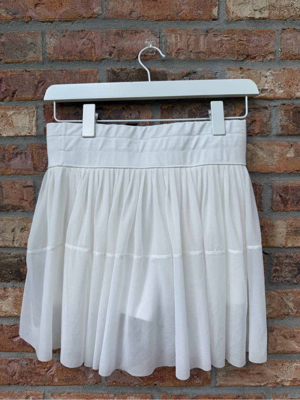 Sincerely Jules White Tiered Mini Skirt